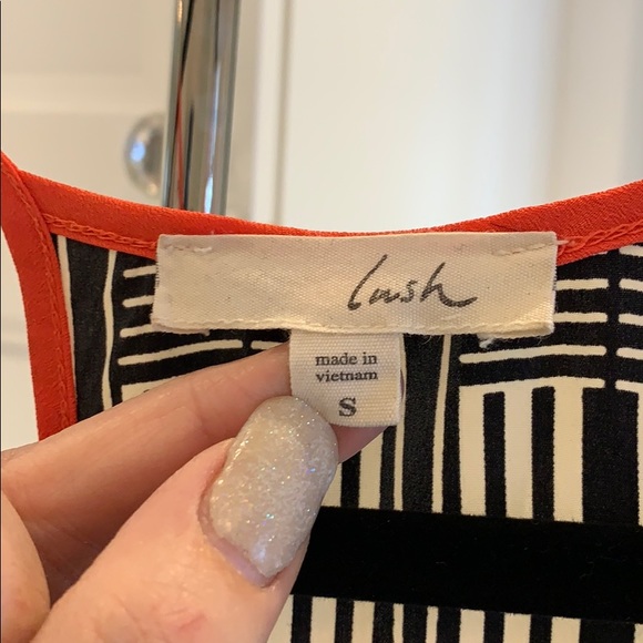 3/$50 Black & White Striped Halter Dress - Picture 7 of 8